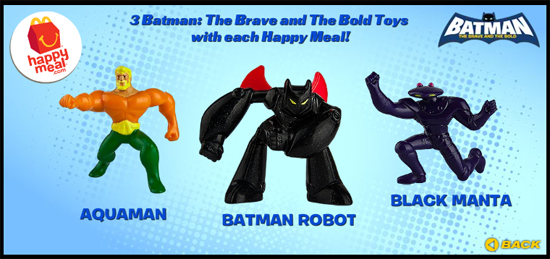 McDonald's Batman: The Brave and the Bold Happy Meal Toys