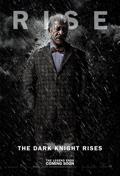 The Dark Knight Rises Lucius Fox Fan Poster