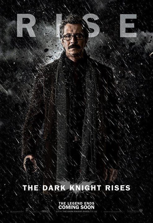 The Dark Knight Rises Gordon Fan Poster