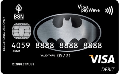 BSN Batman Visa Debit Card