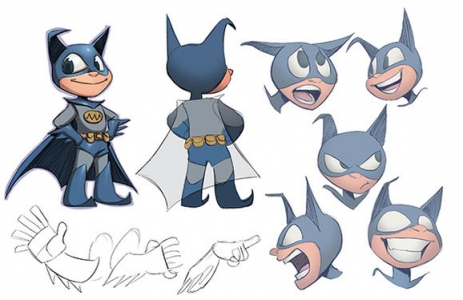 Concept art from Bat-Mite