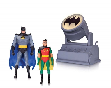 BATMAN: THE ANIMATED SERIES BATMAN AND ROBIN WITH BAT-SIGNAL ACTION FIGURE 2-PACK $70