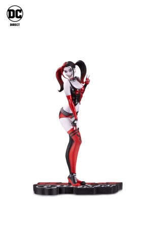 Harley Quinn Red, White & Black Harley Quinn by J. Scott Campbell Statue