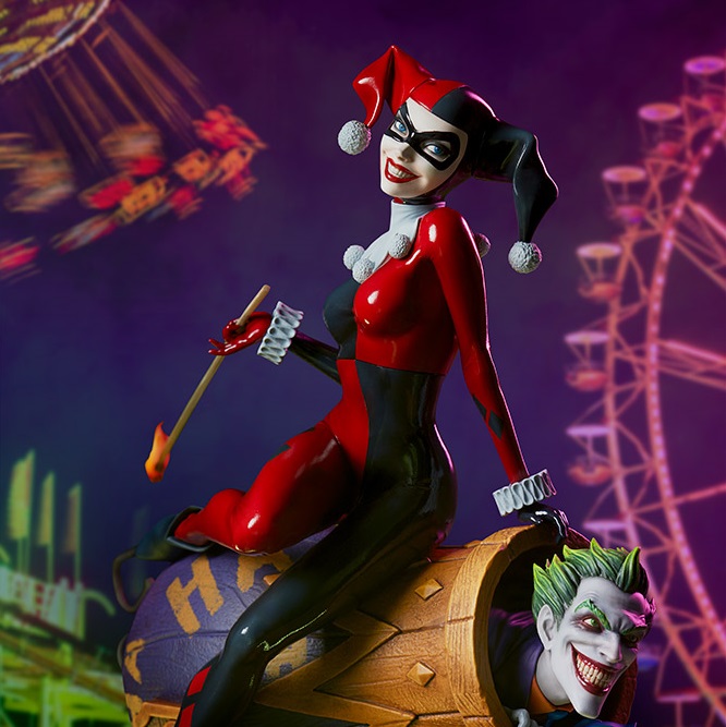 Sideshow Collectibles Harley Quinn and Joker Diorama Statue