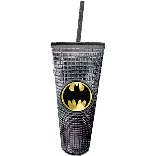 Spoontiques Batman Diamond 20 oz. Acrylic Cup with Straw