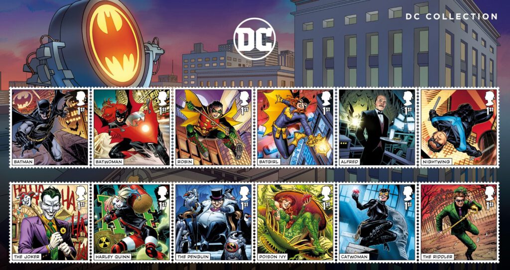 Royal Mail Batman Stamps