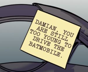 Batman: Wayne Family Adventures Damian Note