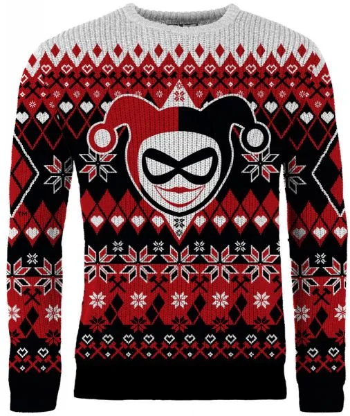 Merchoid Harley Quinn: Happy Harley-Days Ugly Christmas Sweater/Jumper