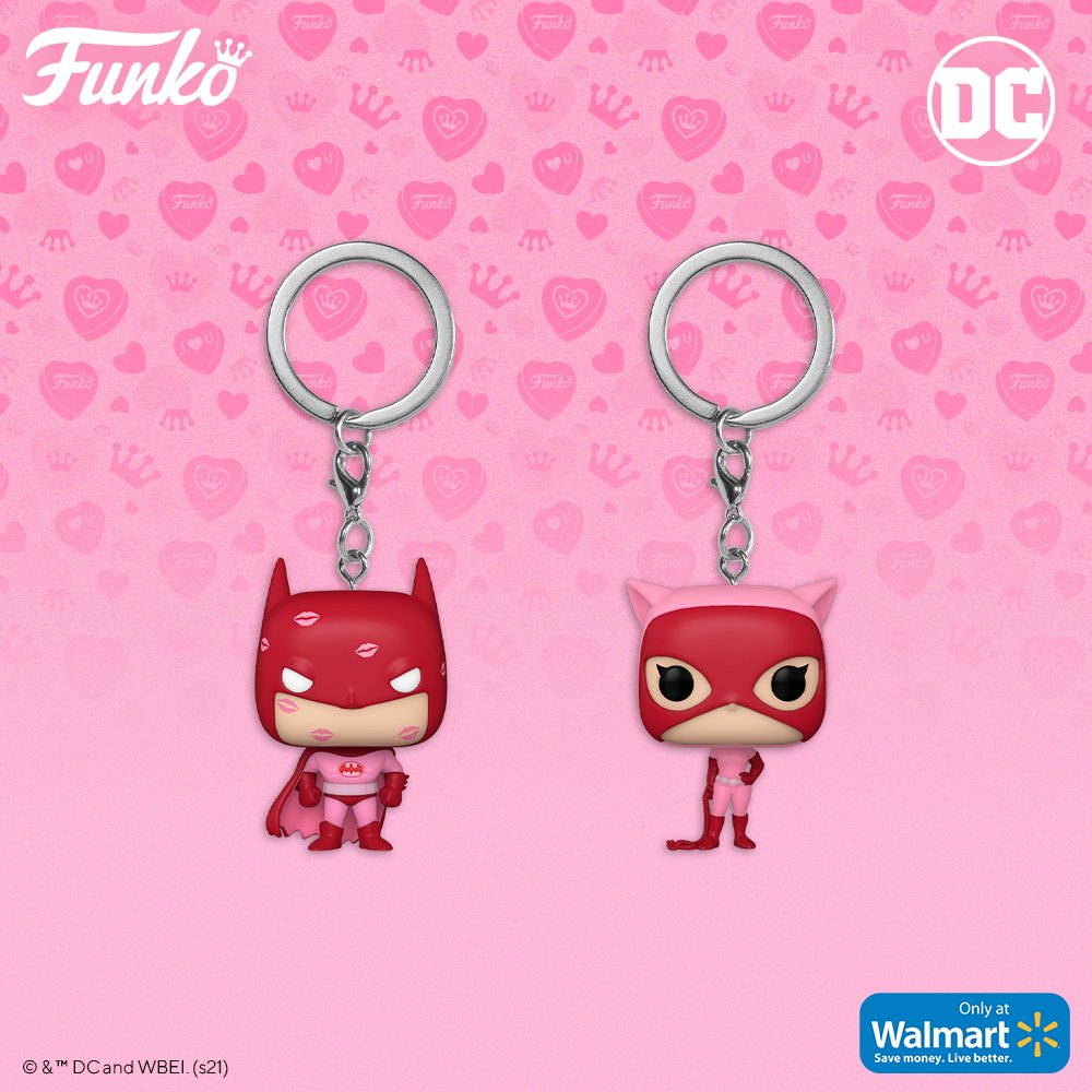 Funko Pop Batman Valentine's Day Keychains