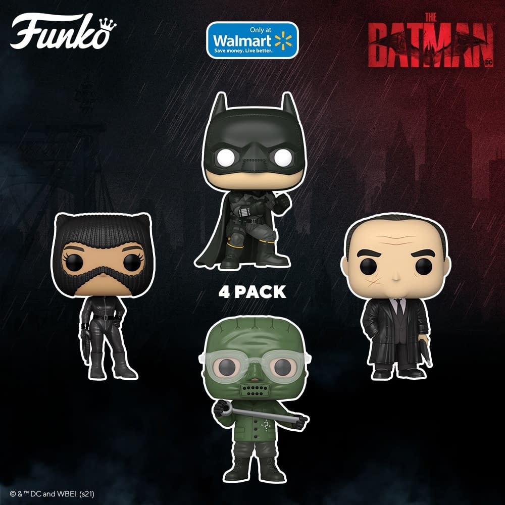 Funko Pop The Batman Walmart 4-Pack