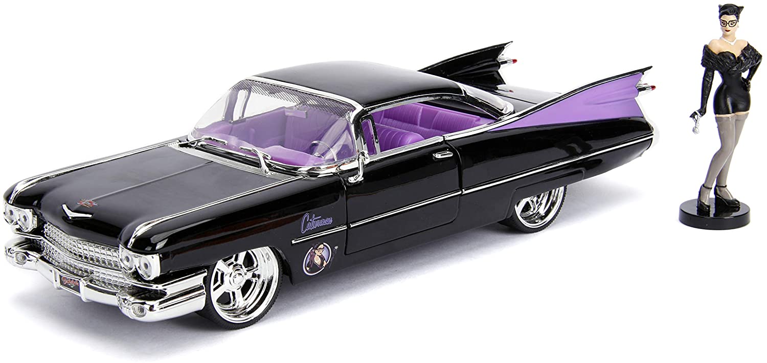 Jada Toys DC Bombshells Catwoman 1959 Cadillac Die-Cast