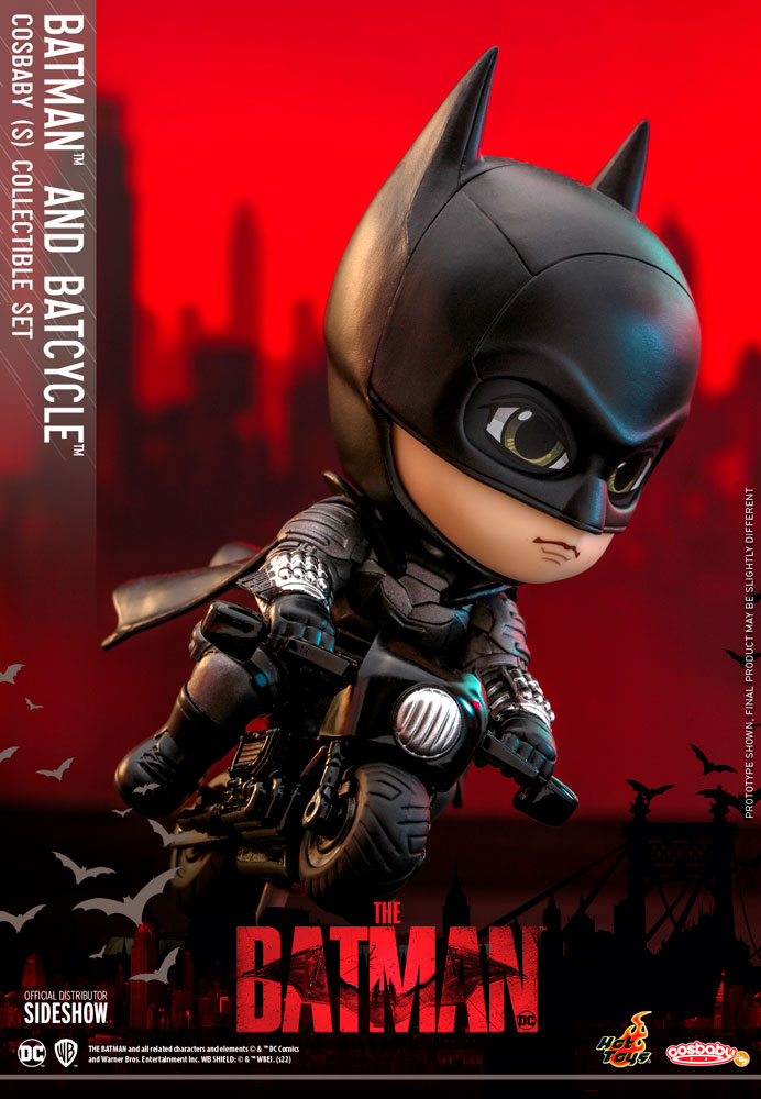 Batman on Batcycle Cosbaby Figure