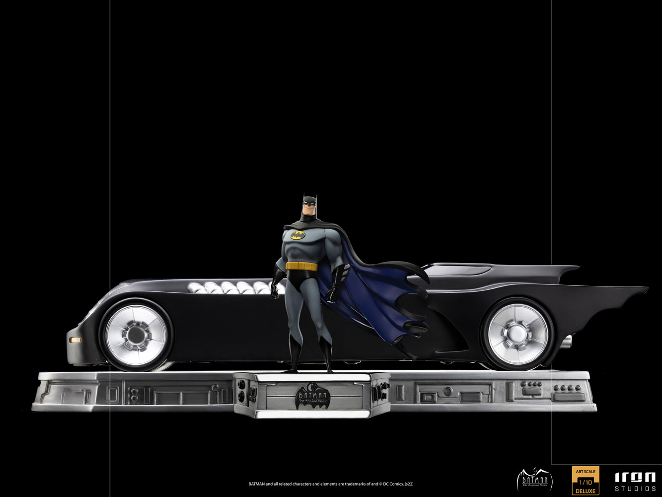 Iron Studios Batman: The Animated Series Batman and Batmobile Art Scale 1:10 Statue