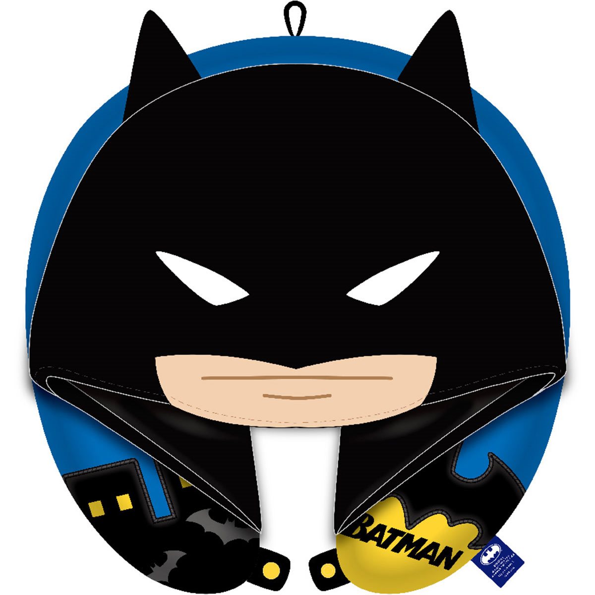 Monogram Batman Neck Pillow with Hood