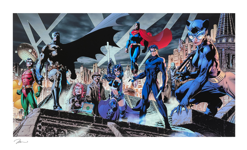 Sideshow Collectibles Batman: Hush Heroes by Jim Lee Fine Art Print