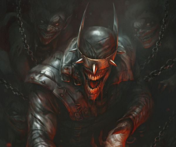 Sideshow Collectibles The Batman Who Laughs by Richard Luong Fine Art Print