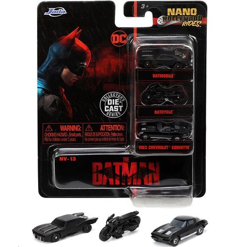 Jada Toys The Batman Nano Hollywood Rides 3-Pack