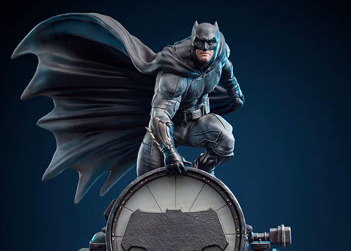Iron Studios Zack Snyder's Justice League Batman on the Batsignal Art Scale Statue