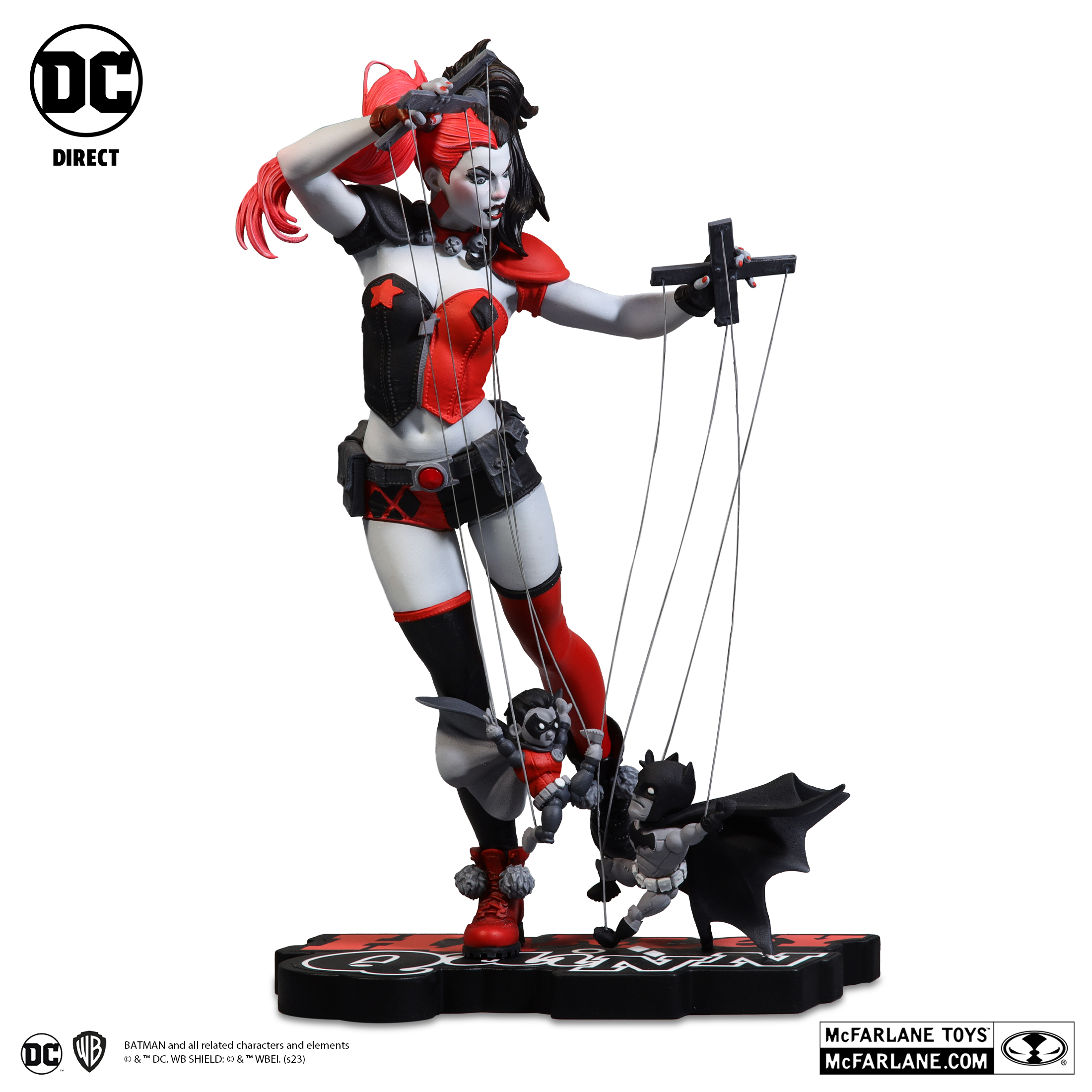 DC Direct Harley Quinn: Red, Black, and White by Emanuela Lupacchino 1:10 Scale Statue