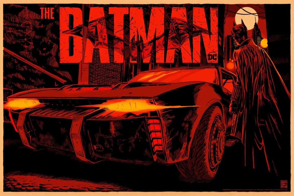 Mondo The Batman: Batmobile by Francesco Francavilla Variant Poster