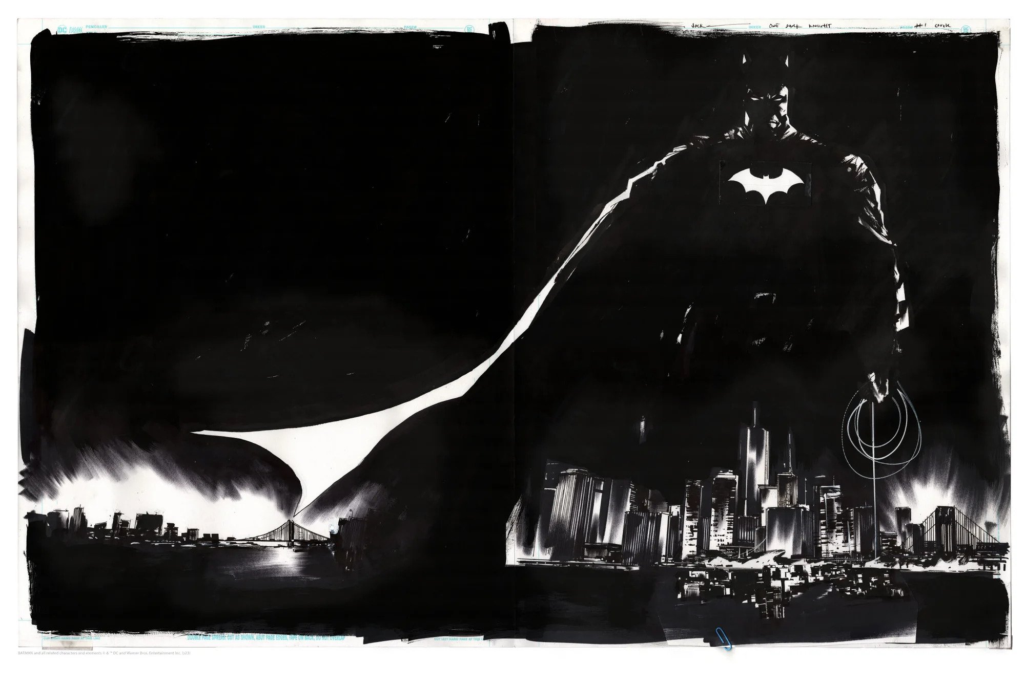 Mondo Batman: One Dark Knight Original Art by Jock Variant Poster