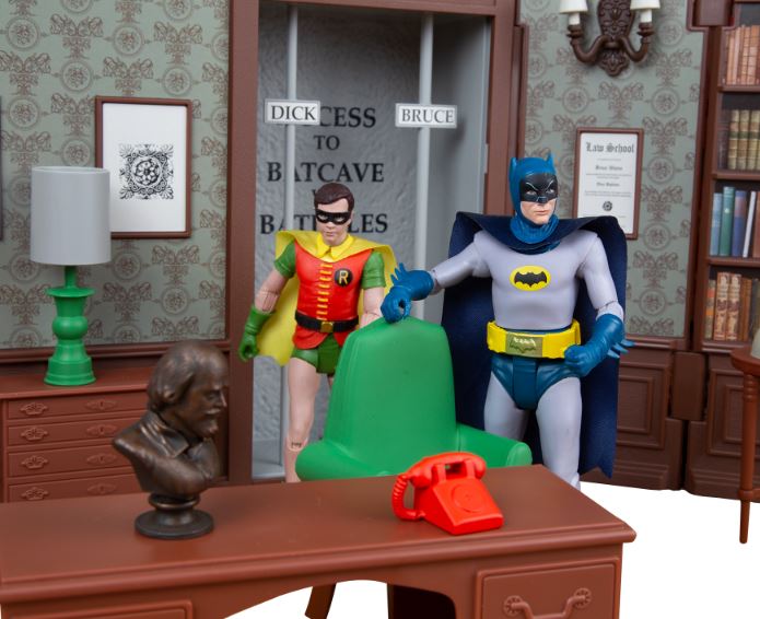 McFarlane Toys DC Retro Batman (1966) Wayne Manor Library Action Figure Playset