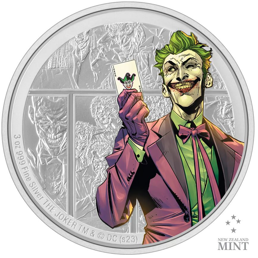 New Zealand Mint Joker 3oz Silver Coin