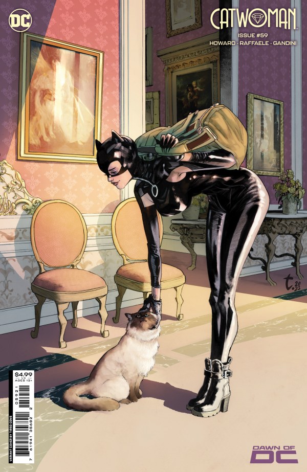 Catwoman #59 variant cover by Tirso Cons & Jorge Forbes