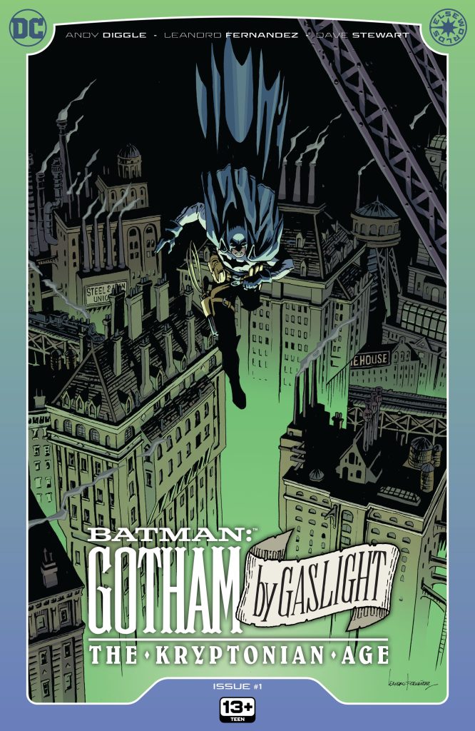 main cover to batman: gotham by gaslight - the kryptonian age #1