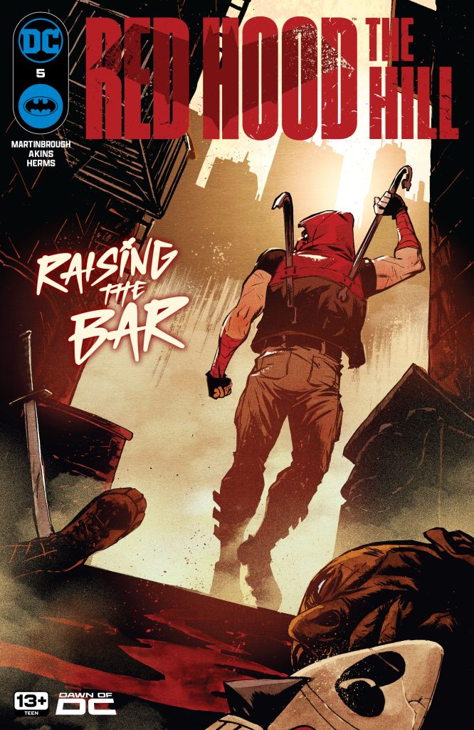 Red Hood: The Hill #5 by Shawn Martinbrough, Tony Akins & Matt Herms. Cover by Sanford Greene. Image courtesy of DC Comics.