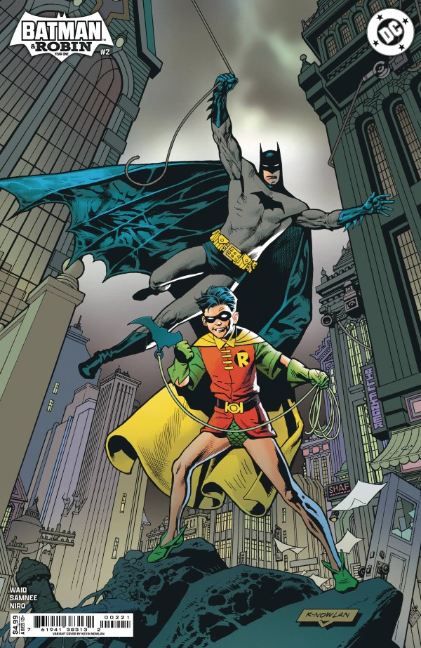 Batman and Robin: Year One #2 variant cover by Kevin Nowlan. Image: DC Comics