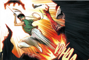 Batman and Robin #24Robin Kicks Memento