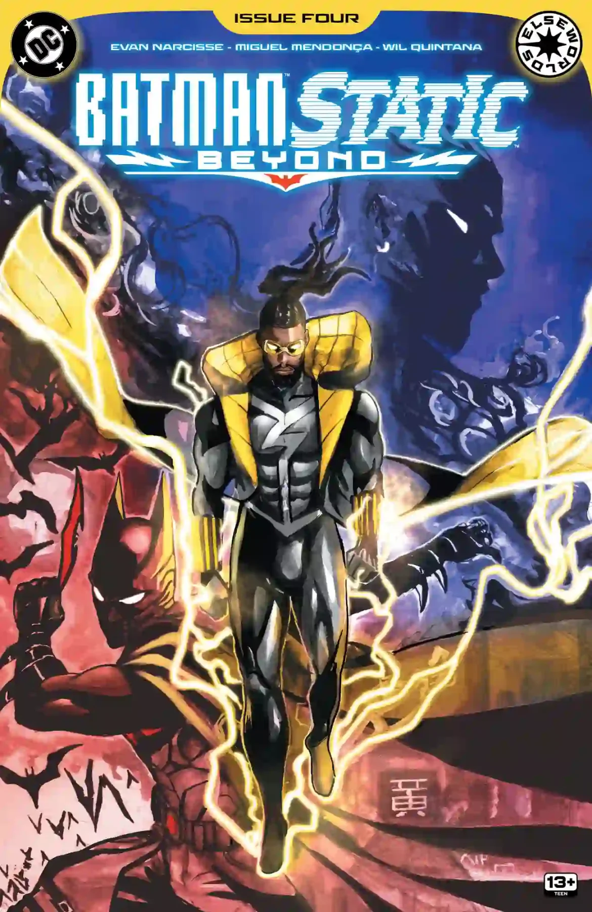 Batman/Static: Beyond #4 main cover by Nikolas Draper-Ivey (DC Comics)