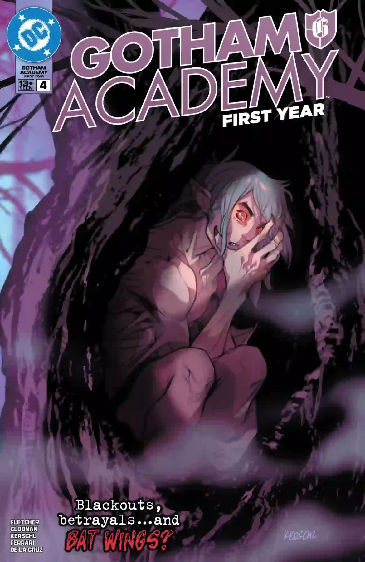 Gotham Academy: First Year #4 main cover by Karl Kerschl (DC Comics)