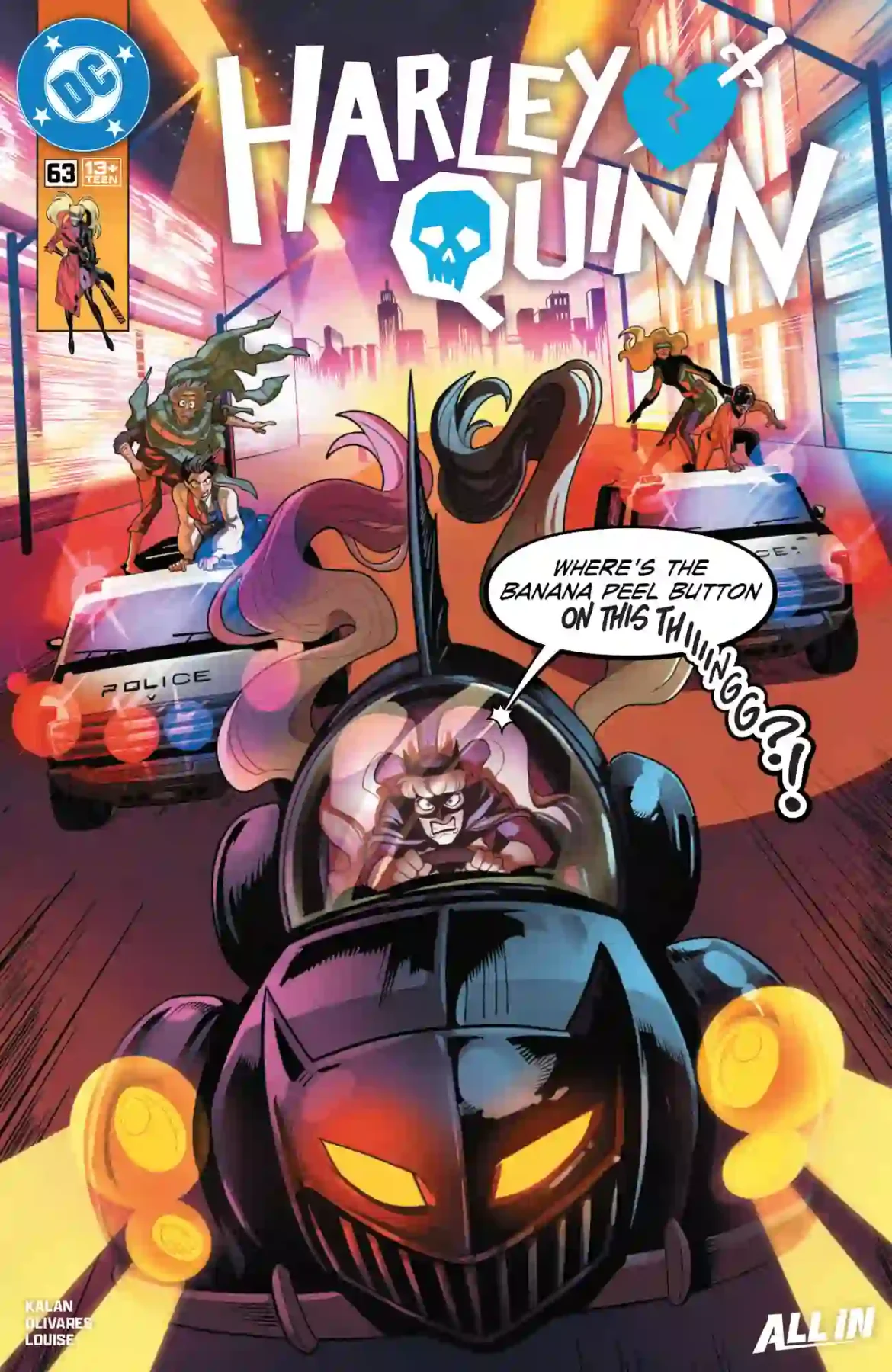 Harley Quinn #63 main cover by Ted Brandt and Ro Stein (DC Comics)