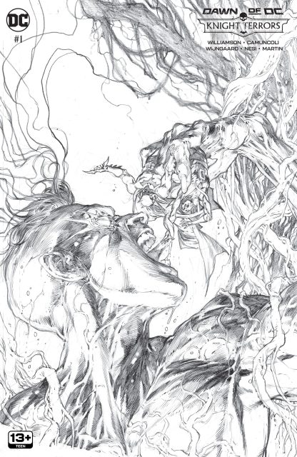 1:100 incentive variant cover by Ivan Reis knight terrors 1 reis incentive cover