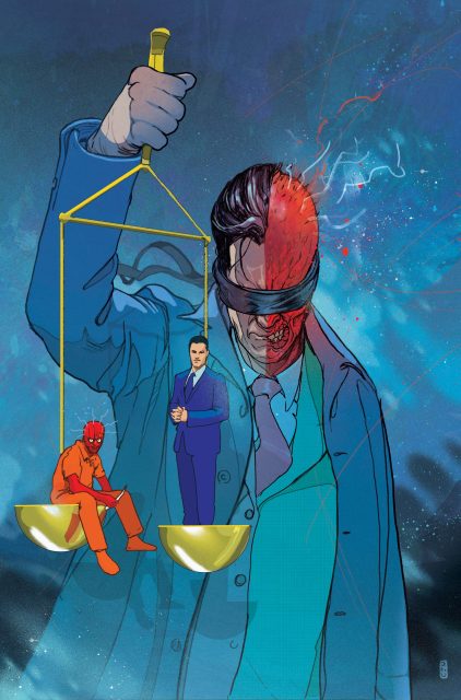 Two-Face #1 variant cover by Christian Ward