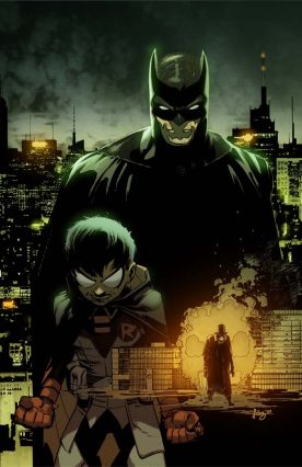 Batman and Robin #18 main cover by Javier Fernandez (DC Comics) batman and robin #18 main cover