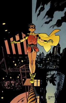 Batman and Robin: Year One #6 main cover by Chris Samnee (DC Comics) Batman and Robin: Year One #6 main cover