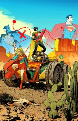 Batman/Superman: World's Finest #44 main cover by Dan Mora (DC Comics) Batman/Superman: World's Finest #44 main cover