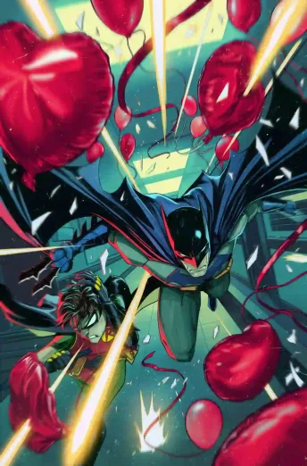 Batman and Robin #30 main cover by Nimit Malavia (DC Comics) Batman and Robin #30 main cover by Nimit Malavia (DC Comics)
